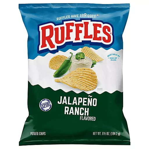 Ruffles Buffalo Ranch Ruffles Jalapeo Ranch Potato Chips Bag | Fig App