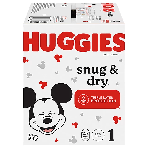 Huggies snug n dry size deals 1