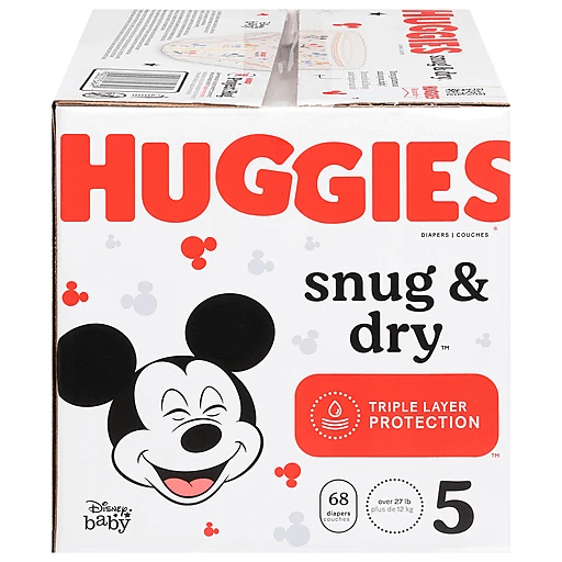 Size 5 huggies snug hot sale and dry