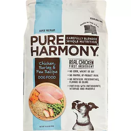 Pure Harmony Dog Food, Super Premium, Chicken, Barley Pea Recipe