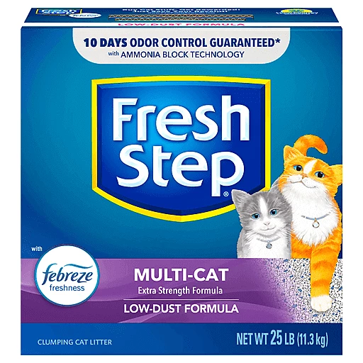 The Clorox Pet Fresh Step Multi Cat Febreze Freshness Cat Litter 25 lb box