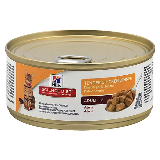 Hill's Science Diet Adult Tender Chicken Dinner Cat Food oz