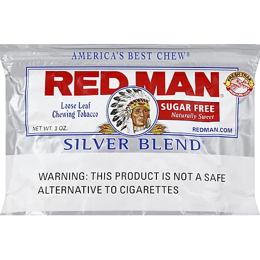 man chewing tobacco Red Man Chewing Tobacco, Sugar Free, Silver Blend, Loose Leaf 3 oz | Tobacco man chewing tobacco Red Man Chewing Tobacco, Sugar Free, Silver Blend, Loose Leaf 3 oz | Tobacco