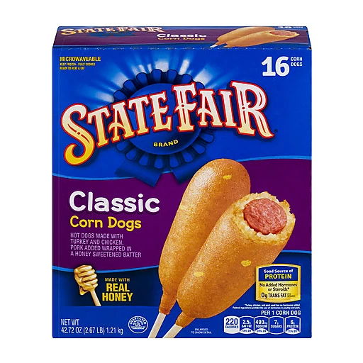State Fair Microwaveable Classic Mini Corn Dogs 16 ct oz box