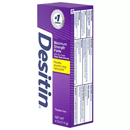 Desitin Maximum Strength Zinc Oxide Diaper Rash Paste oz tube