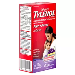 Tylenol Infants' Acetaminophen Pain Fever Relief Grape Flavor