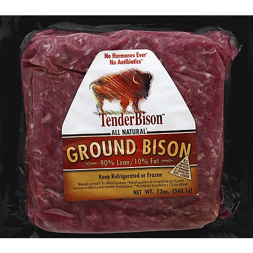 Tender Bison Ground Bison 12 oz pack | Frozen Meat | DeCA