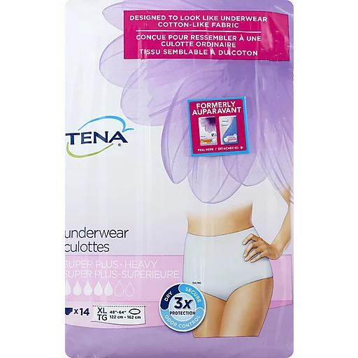 Tena Incontinence Super Plus Absorbency Extra Large Underwear For Women 14  ct pack