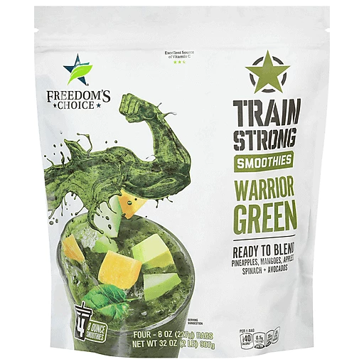 Freedom's Choice Warrior Green Single Serve Smoothie ct Frozen