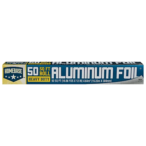 Home Base 50 Square Foot Heavy Duty Aluminum Foil, Bags & Wraps