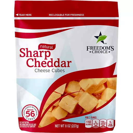 Freedom Snack Freedom'S Choice Sharp Cheddar Snack Cubes | Fig App